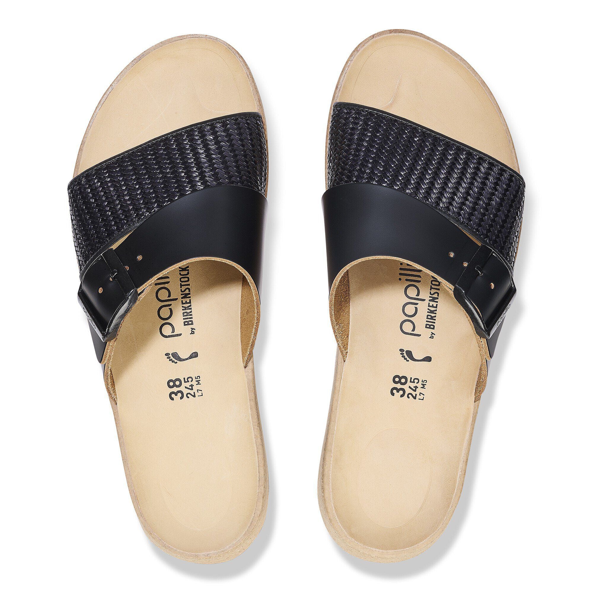 Almina Raffia Natural Leather/Synthetics