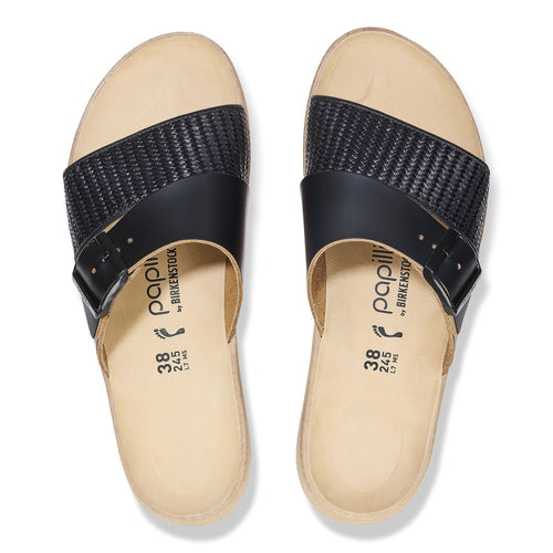 Almina Raffia Natural Leather/Synthetics