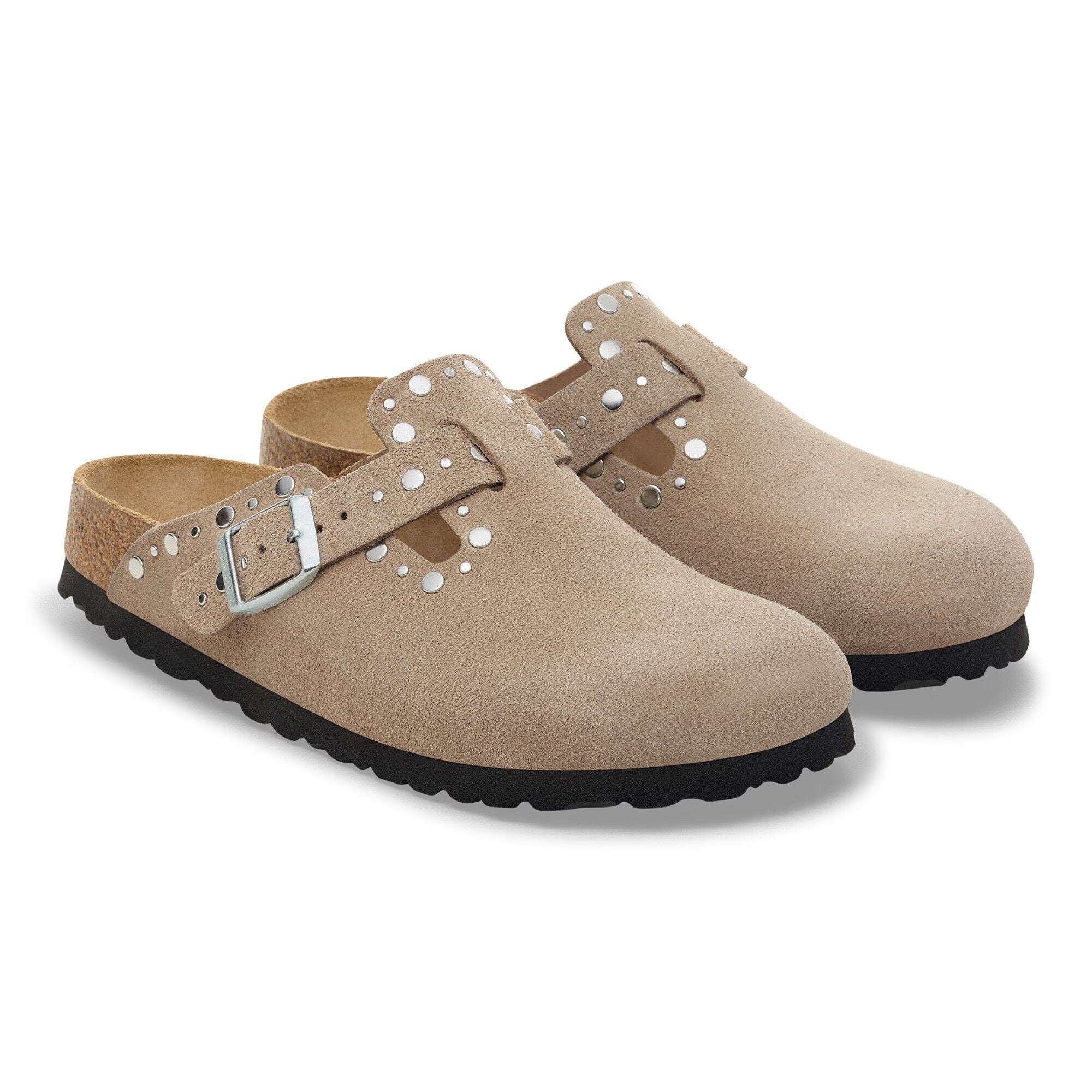 Boston Rivet Suede Leather