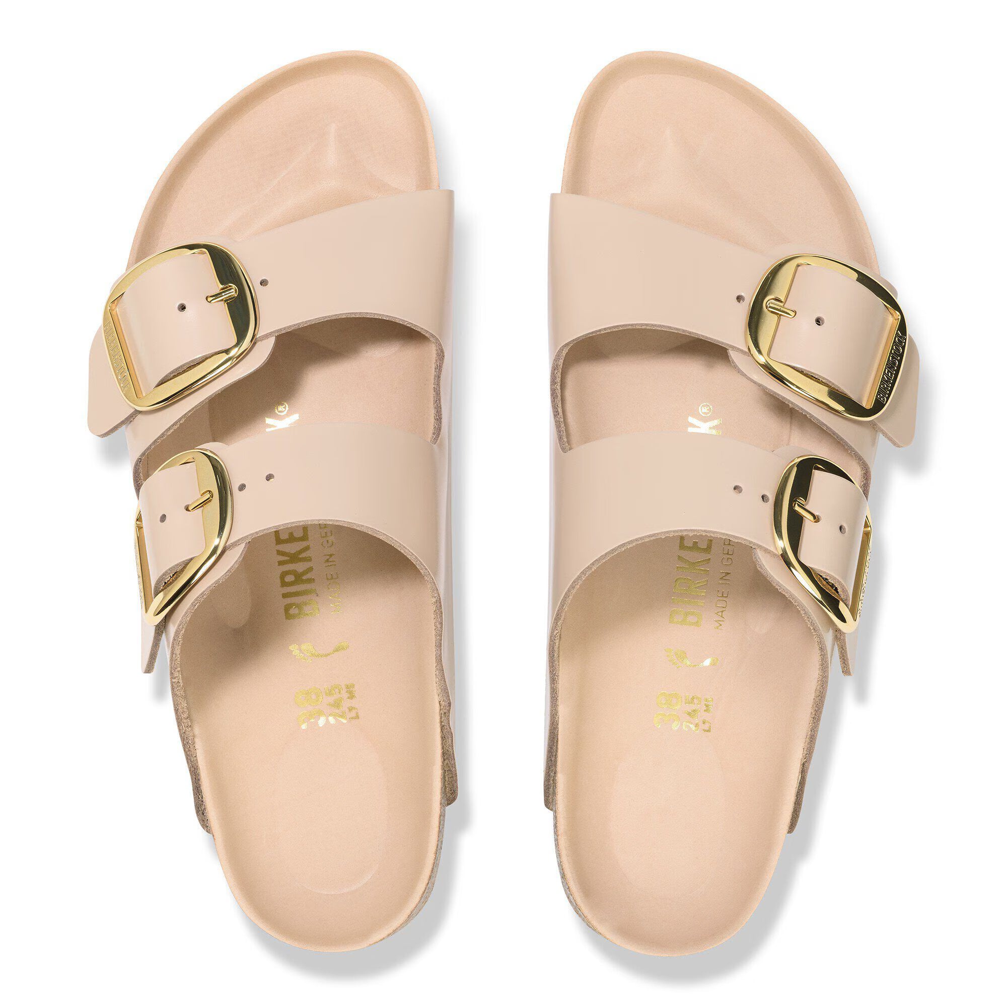 Arizona Big Buckle Natural Leather Patent