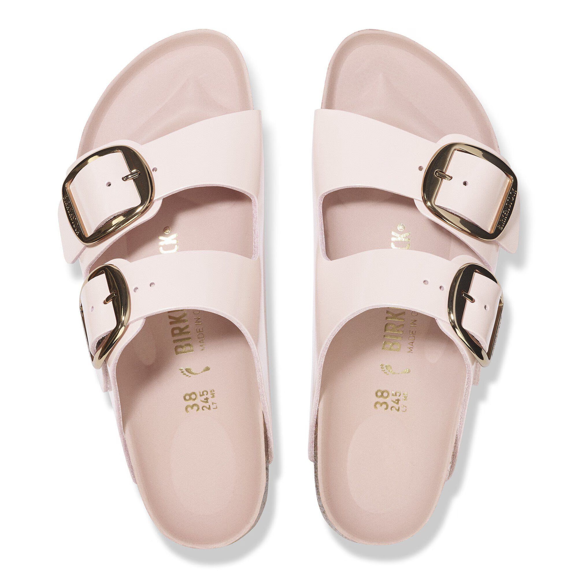 Arizona Big Buckle Natural Leather Patent