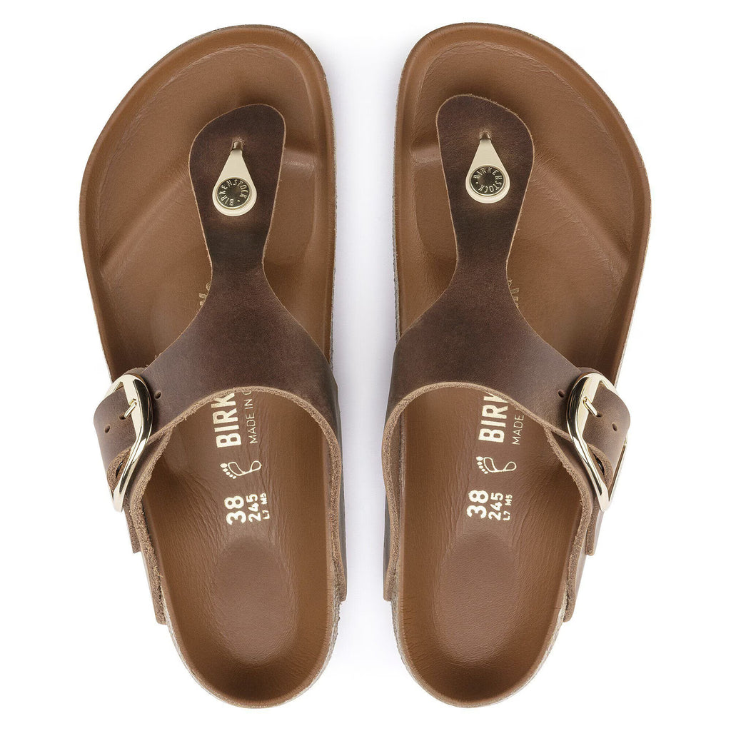 Gizeh Big Buckle Natural Leather Oiled