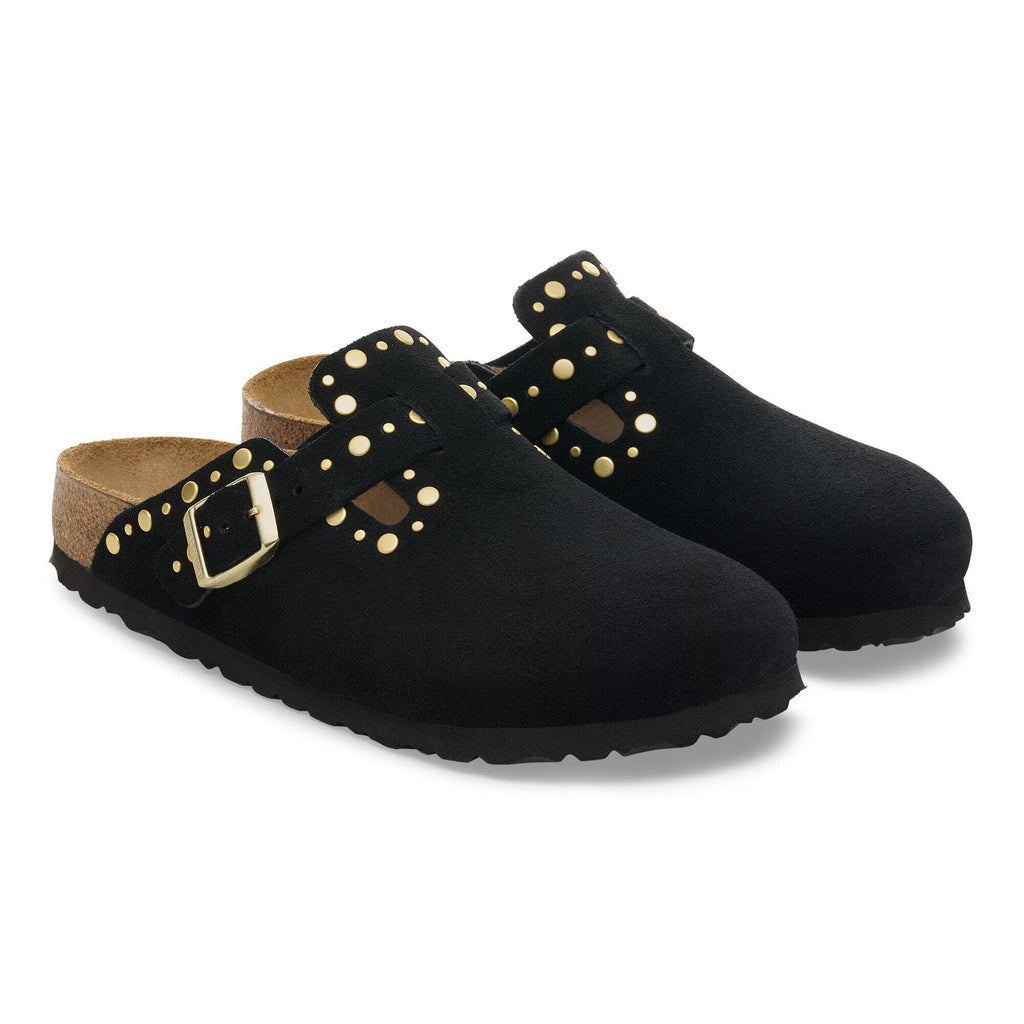 Boston Rivet Suede Leather