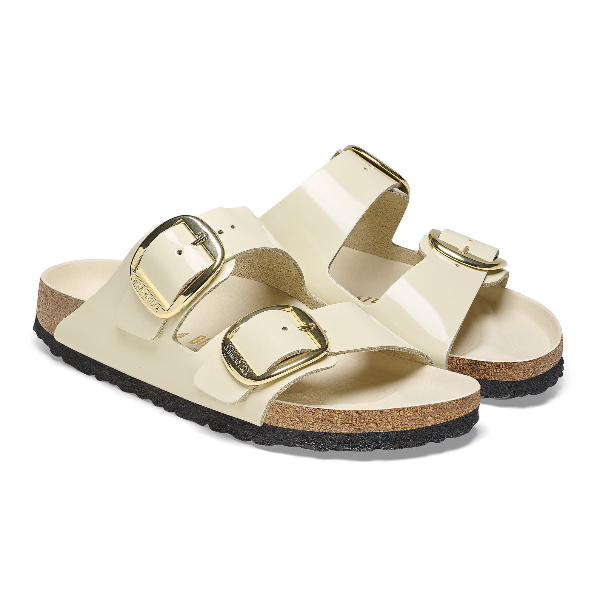 Arizona Big Buckle Natural Leather Patent