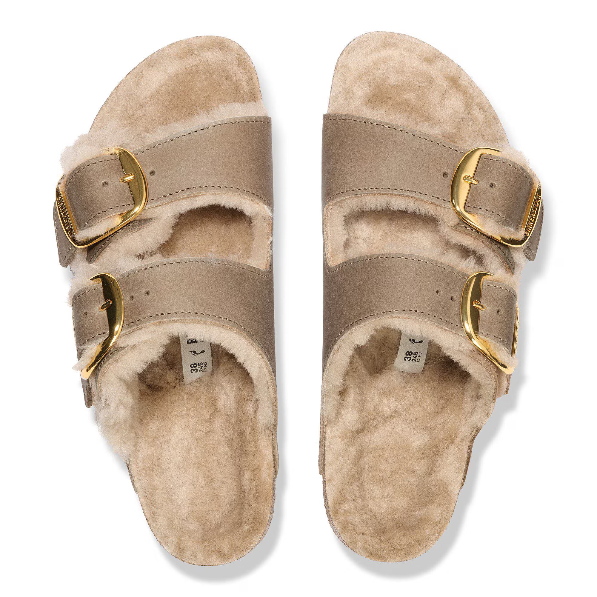 Arizona Big Buckle Shearling Natural Leather Oiled