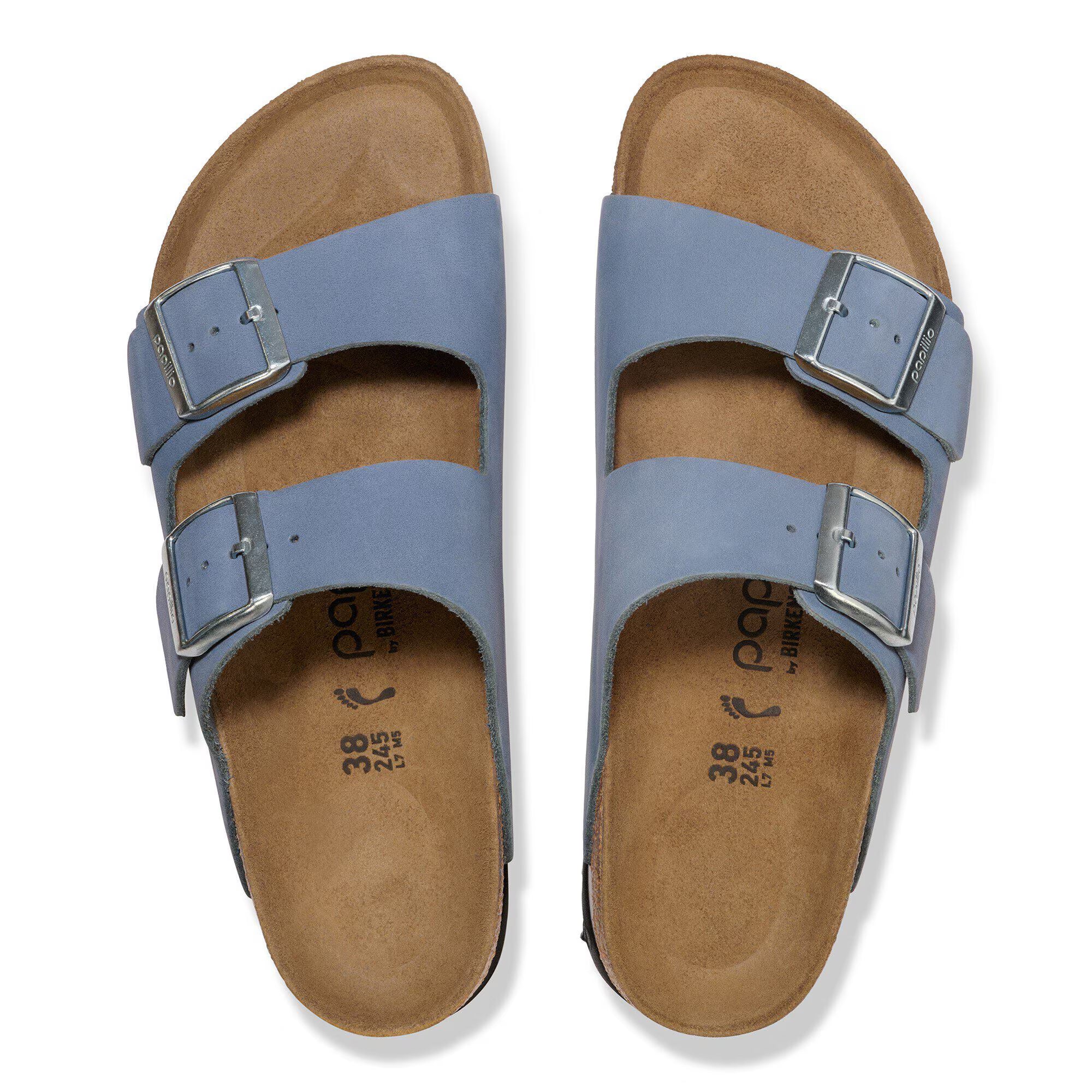 Arizona PAP Flex Platform Nubuk Leather Stone Blue