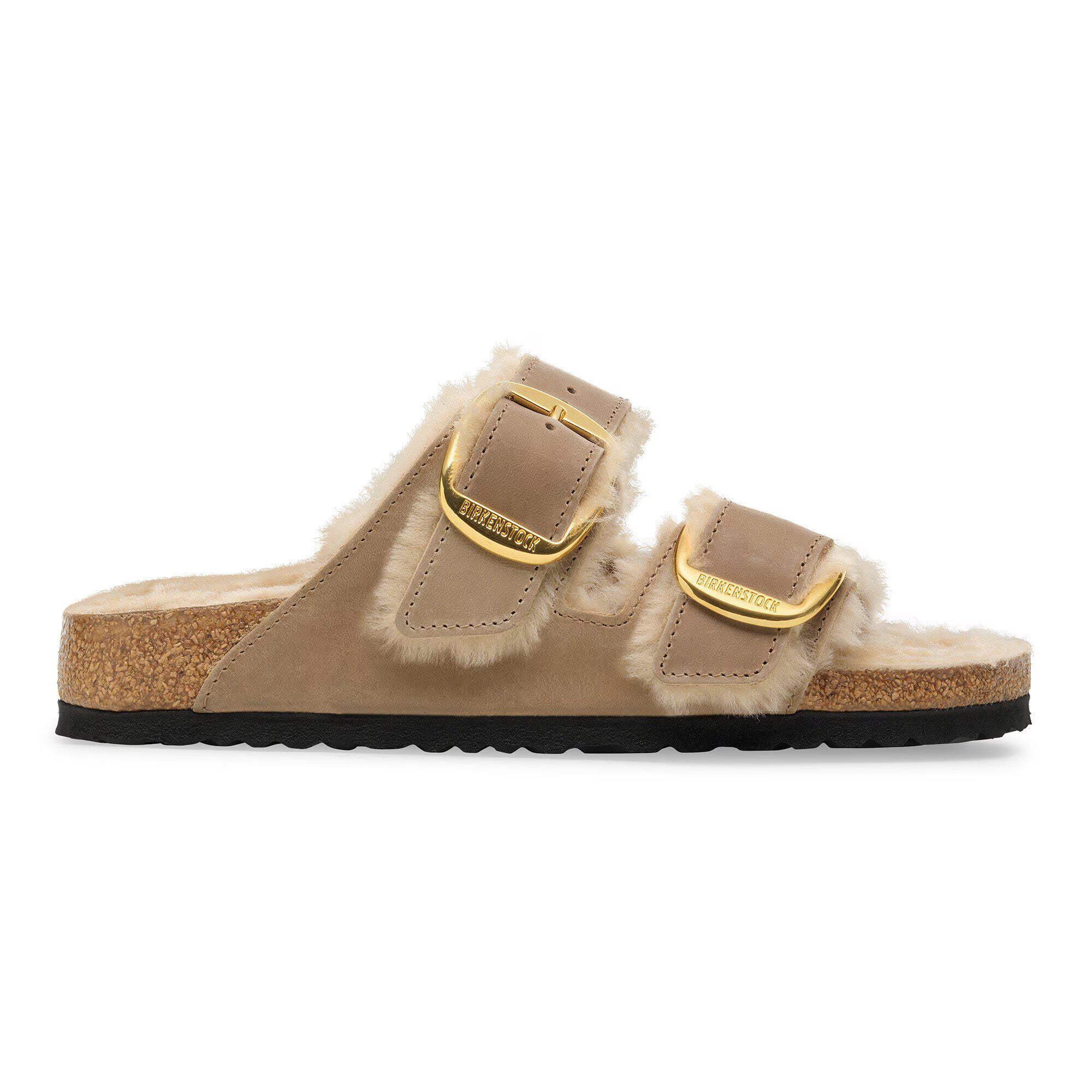 Arizona Big Buckle Shearling Natural Leather Oiled