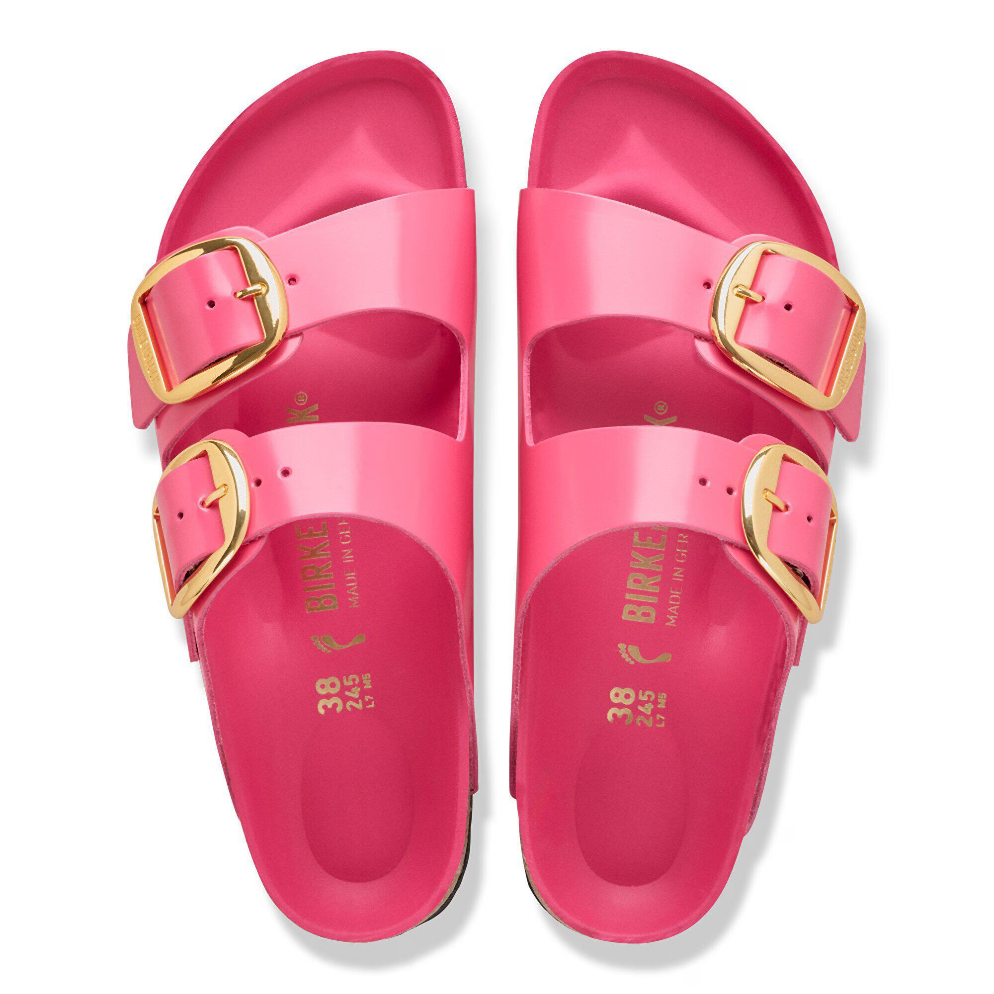 Arizona Big Buckle Natural Leather Patent