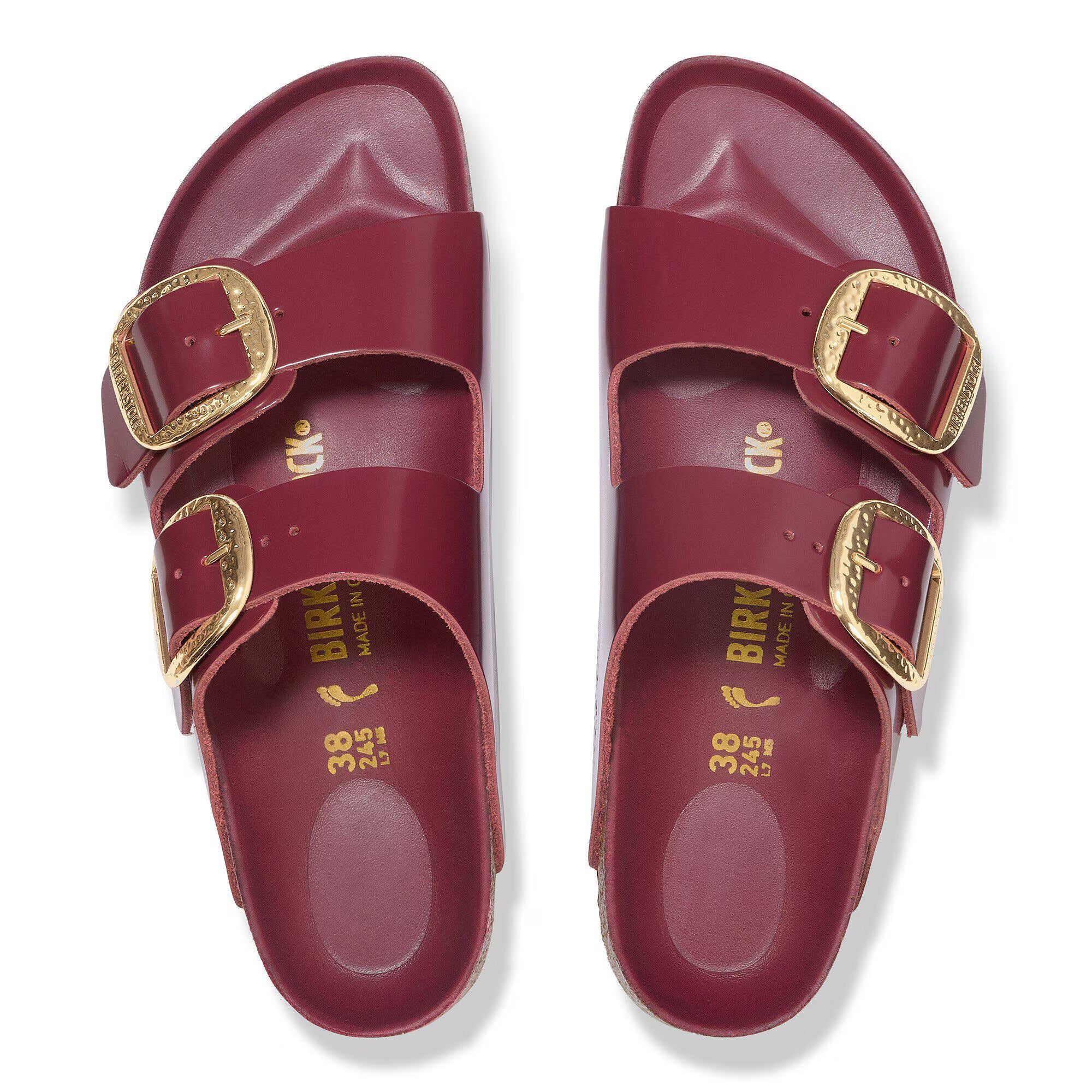 Arizona Big Buckle Natural Leather Patent