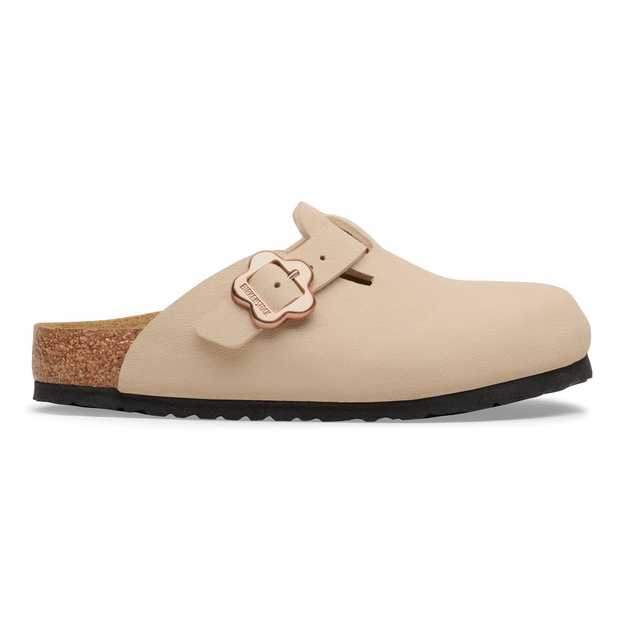 Boston Flower Buckle Kids Birko-Flor Nubuk