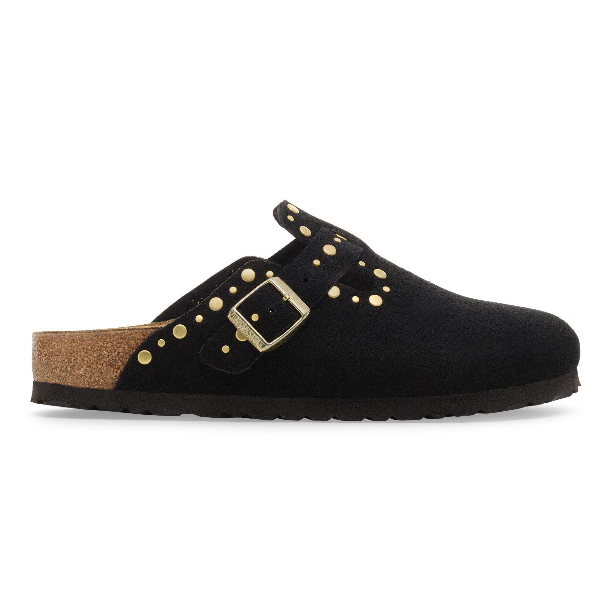 Boston Rivet Suede Leather